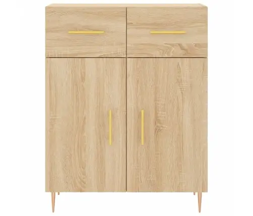 Kumode, Ozolkoka Krāsa, 69,5X34X90 Cm, Inženierijas Koks Vidaxl