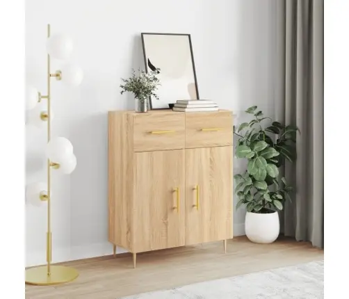 Kumode, Ozolkoka Krāsa, 69,5X34X90 Cm, Inženierijas Koks Vidaxl