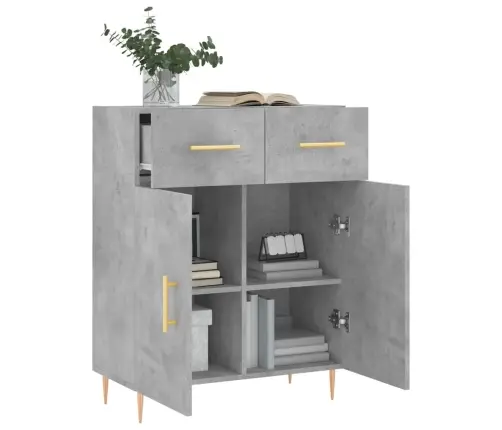 Kumode, Betona Pelēka, 69,5X34X90 Cm, Inženierijas Koks Vidaxl Kumode, Betona Pelēka, 69,5X34X90 Cm, Inženierijas Koks Vidaxl