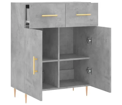 Kumode, Betona Pelēka, 69,5X34X90 Cm, Inženierijas Koks Vidaxl Kumode, Betona Pelēka, 69,5X34X90 Cm, Inženierijas Koks Vidaxl