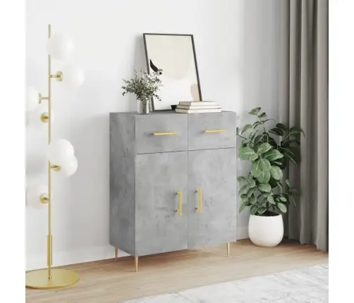 Kumode, Betona Pelēka, 69,5X34X90 Cm, Inženierijas Koks Vidaxl Kumode, Betona Pelēka, 69,5X34X90 Cm, Inženierijas Koks Vidaxl
