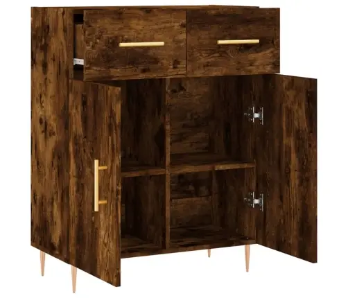 Kumode, Ozolkoka Krāsa, 69,5X34X90 Cm, Inženierijas Koks Vidaxl