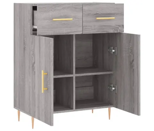 Puhvetkapp, Hall, Sonoma Tamm, 69,5 X 34 X 90 cm Tehispuit