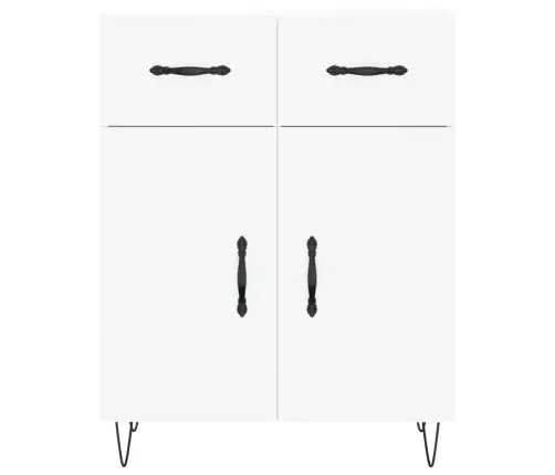 Kumode, Balta, 69,5X34X90 Cm, Inženierijas Koks Vidaxl