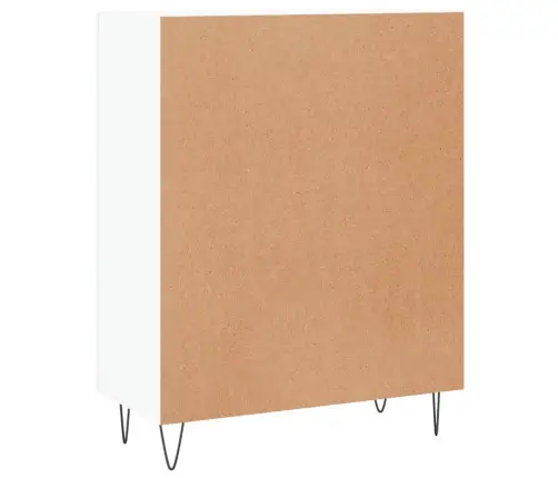 Kumode, Balta, 69,5X34X90 Cm, Inženierijas Koks Vidaxl