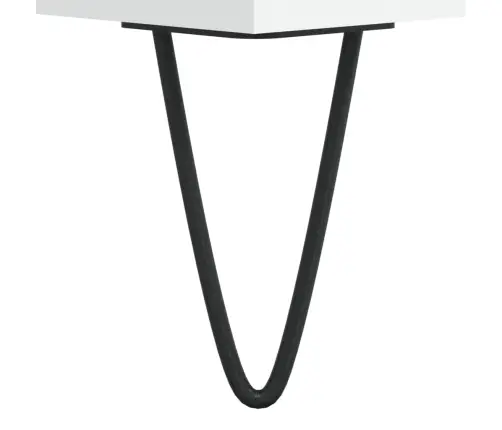 Kumode, Balta, 69,5X34X90 Cm, Inženierijas Koks Vidaxl