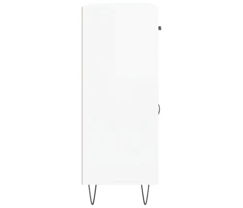 Šoninė Spintelė, Balta, 69,5X34X90cm Apdirbta Mediena, Blizgi Šoninė Spintelė, Balta, 69,5X34X90cm Apdirbta Mediena, Blizgi