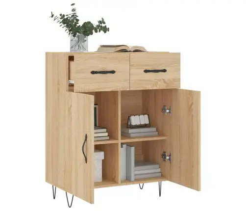 Puhvetkapp, Sonoma Tamm, 69,5 X 34 X 90 cm Tehispuit