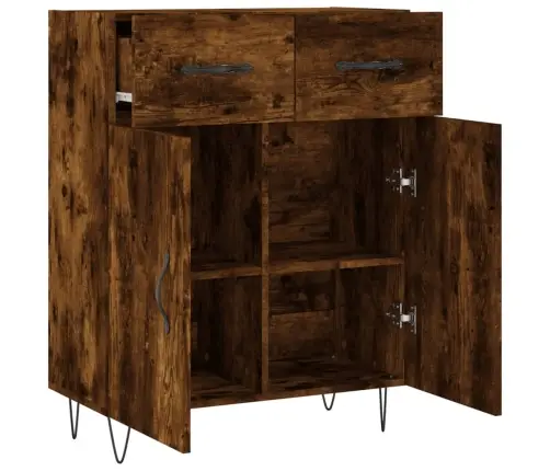 Kumode, Ozolkoka Krāsa, 69,5X34X90 Cm, Inženierijas Koks Vidaxl