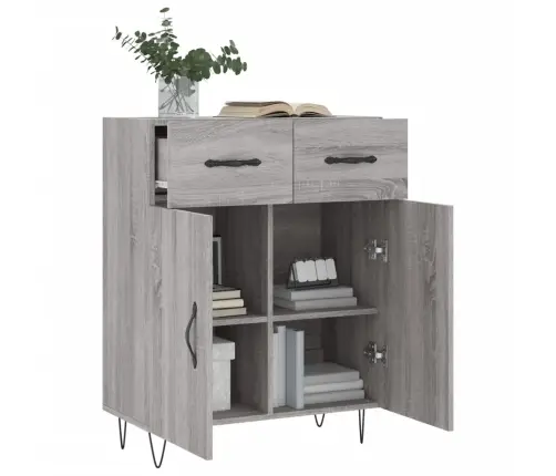 Puhvetkapp, Hall, Sonoma Tamm, 69,5 X 34 X 90 cm Tehispuit