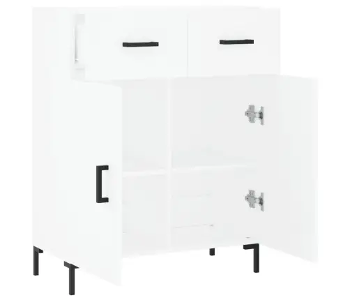 Puhvetkapp, Valge, 69,5 X 34 X 90 cm Tehispuit