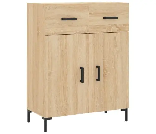 Kumode, Ozolkoka Krāsa, 69,5X34X90 Cm, Inženierijas Koks Vidaxl