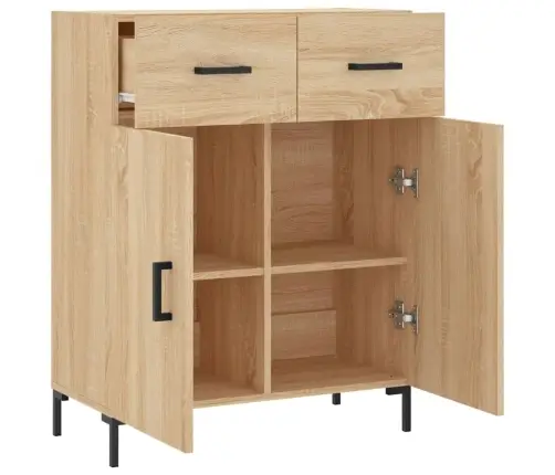 Kumode, Ozolkoka Krāsa, 69,5X34X90 Cm, Inženierijas Koks Vidaxl