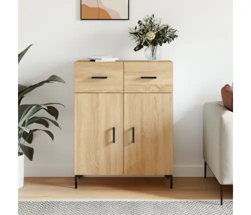 Kumode, Ozolkoka Krāsa, 69,5X34X90 Cm, Inženierijas Koks Vidaxl