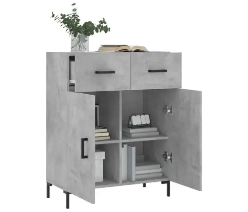 Kumode, Betona Pelēka, 69,5X34X90 Cm, Inženierijas Koks Vidaxl Kumode, Betona Pelēka, 69,5X34X90 Cm, Inženierijas Koks Vidaxl