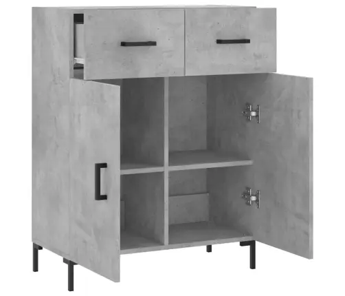 Kumode, Betona Pelēka, 69,5X34X90 Cm, Inženierijas Koks Vidaxl Kumode, Betona Pelēka, 69,5X34X90 Cm, Inženierijas Koks Vidaxl