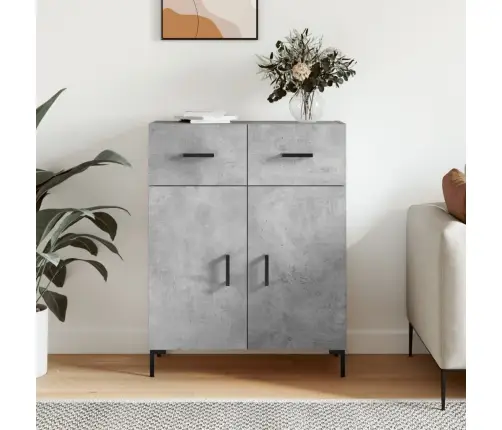 Kumode, Betona Pelēka, 69,5X34X90 Cm, Inženierijas Koks Vidaxl Kumode, Betona Pelēka, 69,5X34X90 Cm, Inženierijas Koks Vidaxl