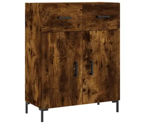 Šoninė Spintelė, Dūminio Ąžuolo, 69,5X34X90cm Apdirbta Mediena