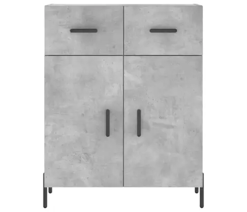 Šoninė Spintelė, Betono Pilka, 69,5X34X90cm Apdirbta Mediena