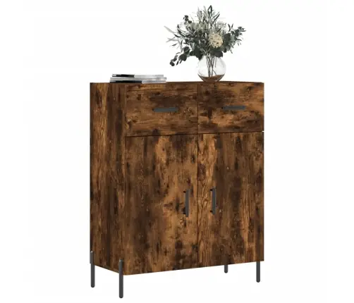 Šoninė Spintelė, Dūminio Ąžuolo, 69,5X34X90cm Apdirbta Mediena