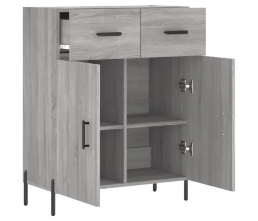 Šoninė Spintelė, Pilka Ąžuolo, 69,5X34X90cm Apdirbta Mediena