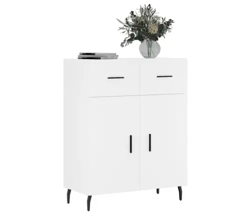 Kumode, Balta, 69,5X34X90 Cm, Inženierijas Koks Vidaxl