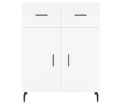Kumode, Balta, 69,5X34X90 Cm, Inženierijas Koks Vidaxl