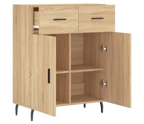 Kumode, Ozolkoka Krāsa, 69,5X34X90 Cm, Inženierijas Koks Vidaxl