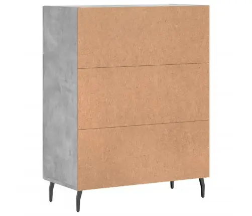 Šoninė Spintelė, Betono Pilka, 69,5X34X90cm Apdirbta Mediena