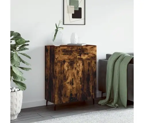 Šoninė Spintelė, Dūminio Ąžuolo, 69,5X34X90cm Apdirbta Mediena