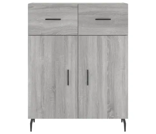 Kumode, Pelēka Ozolkoka, 69,5X34X90 Cm, Inženierijas Koks Vidaxl