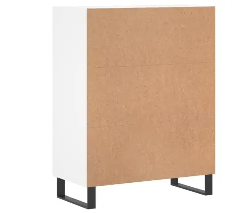 Kumode, Balta, 69,5X34X90 Cm, Inženierijas Koks Vidaxl