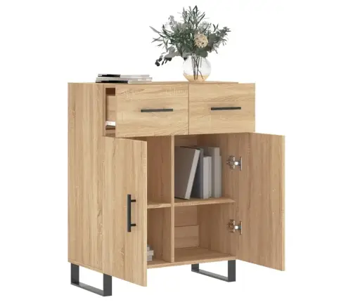 Kumode, Ozolkoka Krāsa, 69,5X34X90 Cm, Inženierijas Koks Vidaxl