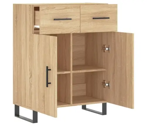 Kumode, Ozolkoka Krāsa, 69,5X34X90 Cm, Inženierijas Koks Vidaxl