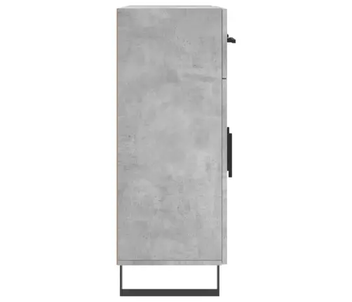 Kumode, Betona Pelēka, 69,5X34X90 Cm, Inženierijas Koks Vidaxl