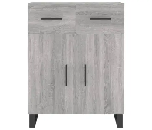 Kumode, Pelēka Ozolkoka, 69,5X34X90 Cm, Inženierijas Koks Vidaxl