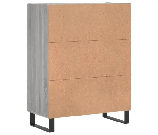 Kumode, Pelēka Ozolkoka, 69,5X34X90 Cm, Inženierijas Koks Vidaxl