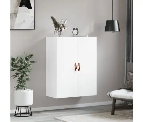 Prie Sienos Montuojama Spintelė, Baltos Spalvos, 69,5X34X90Cm