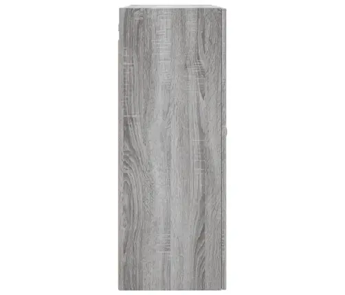 Sienas Skapītis, 69,5X34X90 Cm, Pelēcīga Ozolkoka Krāsa Vidaxl