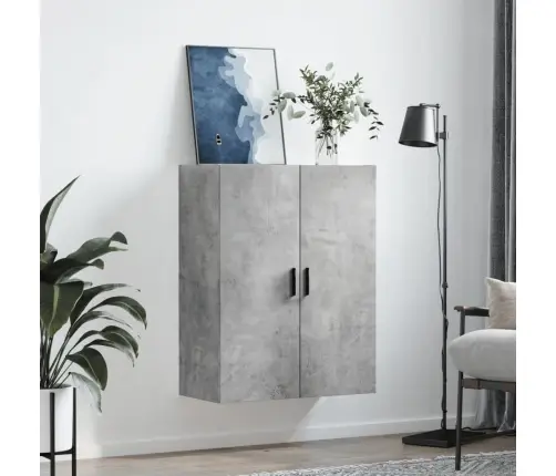 Prie Sienos Montuojama Spintelė, Betono Pilka, 69,5X34X90Cm