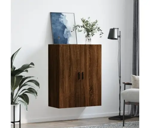 Prie Sienos Montuojama Spintelė, Ruda Ąžuolo, 69,5X34X90Cm