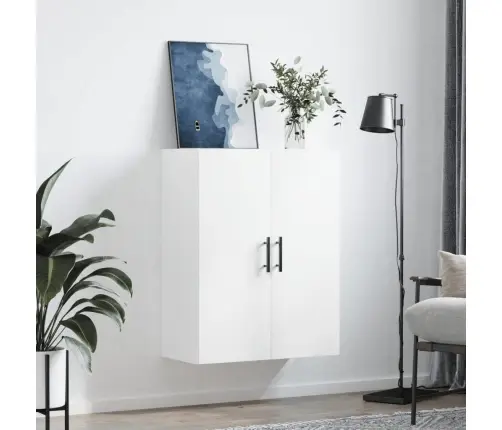 Sienas Skapītis, Balts, 69,5X34X90 Cm Vidaxl