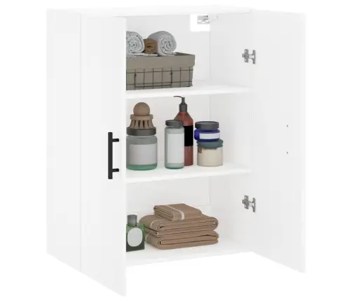 Sienas Skapītis, Balts, 69,5X34X90 Cm Vidaxl