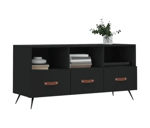 Tv Skapītis, Melns, 102X36X50 Cm, Inženierijas Koks Vidaxl