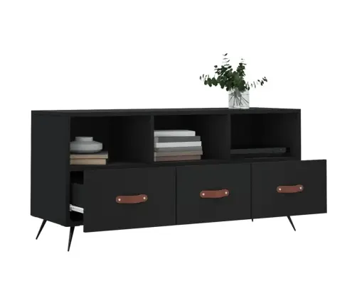 Tv Skapītis, Melns, 102X36X50 Cm, Inženierijas Koks Vidaxl