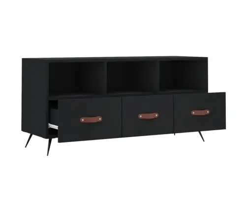 Tv Skapītis, Melns, 102X36X50 Cm, Inženierijas Koks Vidaxl