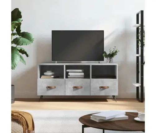 Televizoriaus Spintelė, Betono Pilka, 102X36X50cm Mediena
