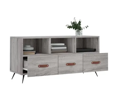 Tv Skapītis, Pelēka Ozolkoka, 102X36X50 Cm, Inženierijas Koks Vidaxl