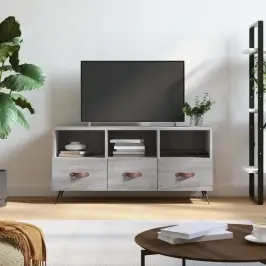 Tv Skapītis, Pelēka Ozolkoka, 102X36X50 Cm, Inženierijas Koks Vidaxl