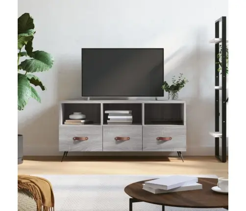 Tv Skapītis, Pelēka Ozolkoka, 102X36X50 Cm, Inženierijas Koks Vidaxl